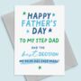 Funny Step Dad Father's Day Card, thumbnail 1 of 5