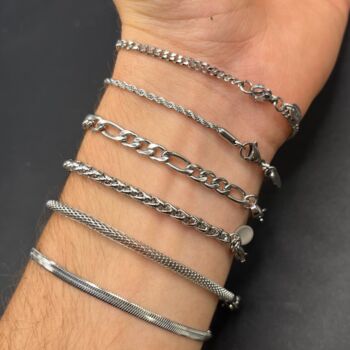 Personalised Bracelets Silver For Men And Women, 3 of 12