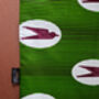 African Print Tote Bag | Iyara Green Bird Print, thumbnail 2 of 3