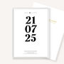 Personalised Wedding Date Print Elegant Keepsake Gift For The Bride And Groom, thumbnail 4 of 7