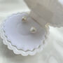 Freshwater Pearl Sterling Silver Stud Earrings, thumbnail 5 of 7
