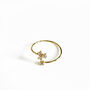 18k Gold Plated Jewelled Delicate Wrap Ring, thumbnail 2 of 2