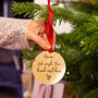 Personalised 'Wish You Lived Next Door' Tree Decoration, thumbnail 1 of 8