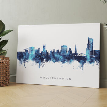 Wolverhampton Skyline Cityscape Art Print, 7 of 12