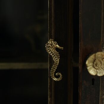 Susie Seahorse Brass Doorknob, 3 of 3