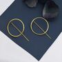 Stelring Silver Large Circle Ear Jacket Earrings, thumbnail 4 of 11