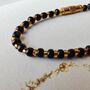 Black Beads Elegant Indian Nazaria Bracelet, thumbnail 4 of 6