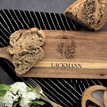 Personalised Acacia Serving And Chopping Board | Engraved, 6 of 8