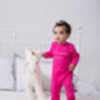 Baby Sleepuit, Unicorns Rock, Pink Babygrow, Baby Gift, thumbnail 5 of 6