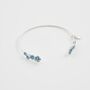 Forget Me Not Silver Bangle, thumbnail 1 of 6
