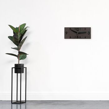 Scandinavian Style Minimalistic Dark Wall Clock, 7 of 9