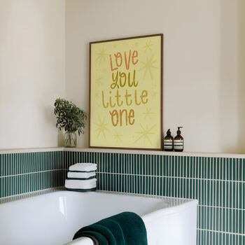 Love You Little One Print, Nursery Print, Kids Bedroom, 8 of 12