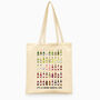 Illustrated Wine Tote Bag, thumbnail 2 of 3
