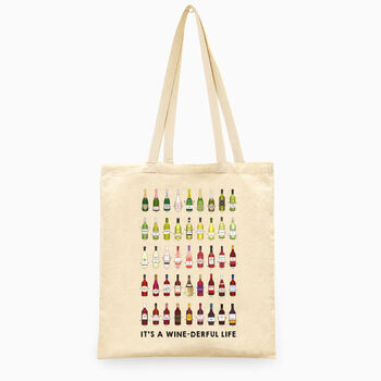 Illustrated Wine Tote Bag, 2 of 3