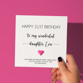Personalised Birthday Card For Daughter, 2 of 6