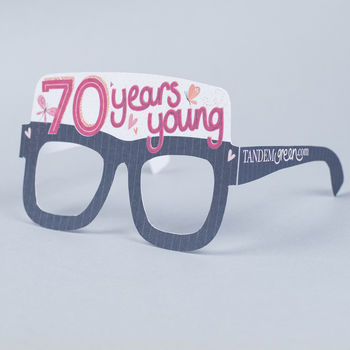 70th Birthday Card Glasses For Her, 3 of 3