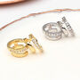 Gold Plated Or Sterling Silver Double Huggie Earrings, thumbnail 2 of 6