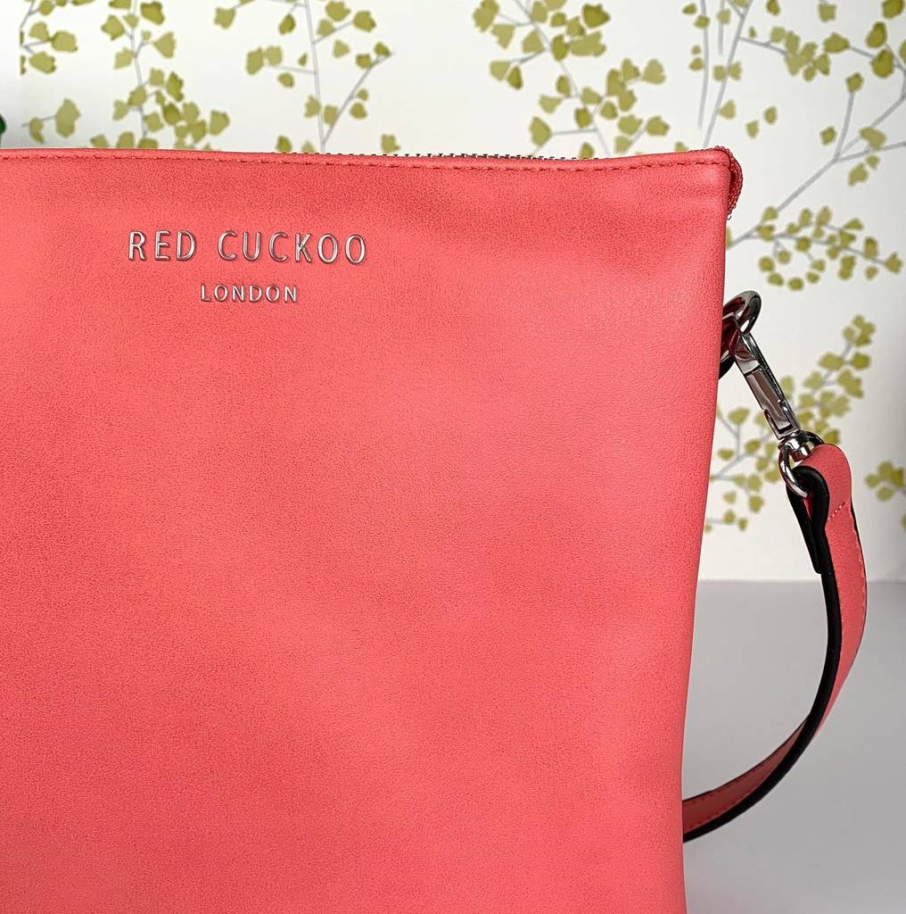 coral cross body bag