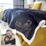 Personalised Embroidered Photo Mochal Sherpa Blanket, thumbnail 5 of 11