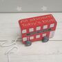 Personalised Pull Along London Bus, thumbnail 1 of 6