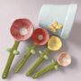 Ceramic Pot With Flower Measuring Spoons, thumbnail 6 of 6