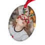 Personalised Oval Photo Christmas Ornament, thumbnail 2 of 3