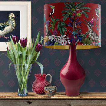 Glorious Plumes Lampshade Red, Multiple Cols Avail, 2 of 10