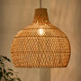 Rattan Teardrop Easy Fit Ceiling Shade, thumbnail 1 of 4