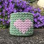 Heart Crochet Basket, thumbnail 3 of 8