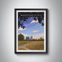 Wanstead Flats London Travel Poster Art Print, thumbnail 1 of 8