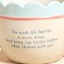 Cream Ceramic Scallop Edge Bow Nana Mug, thumbnail 3 of 3