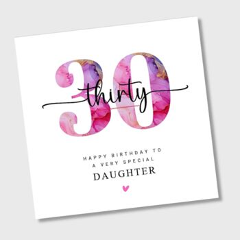 30th Birthday Card Daughter Granddaughter Sister, 2 of 2