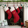 Set Of Five Christmas Stockings, thumbnail 1 of 12