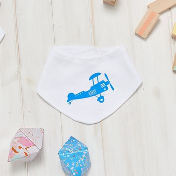 Personalised Tractor Baby Bib, 2 of 6