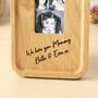 Solid Oak Photobooth Frame With Personalisation And Photo Strip Print Option, thumbnail 4 of 11