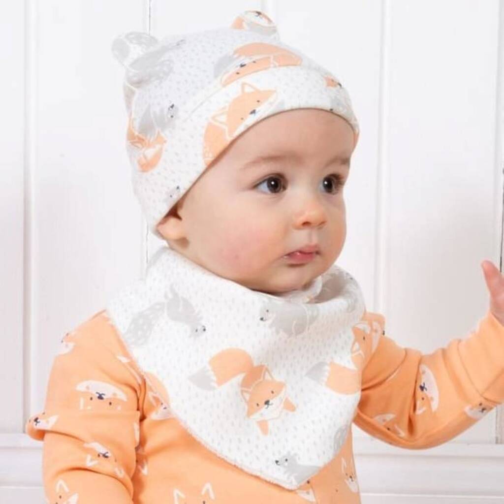 New Baby Fox Sleepsuit Gift Set By Beatrice & Barley