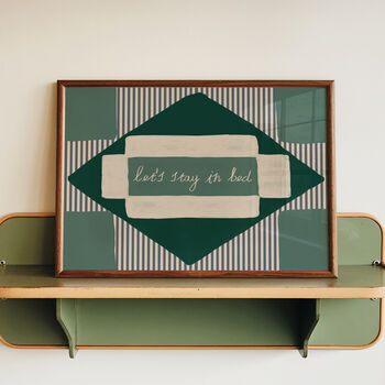 Let's Stay In Bed Stripe Print, 11 of 11