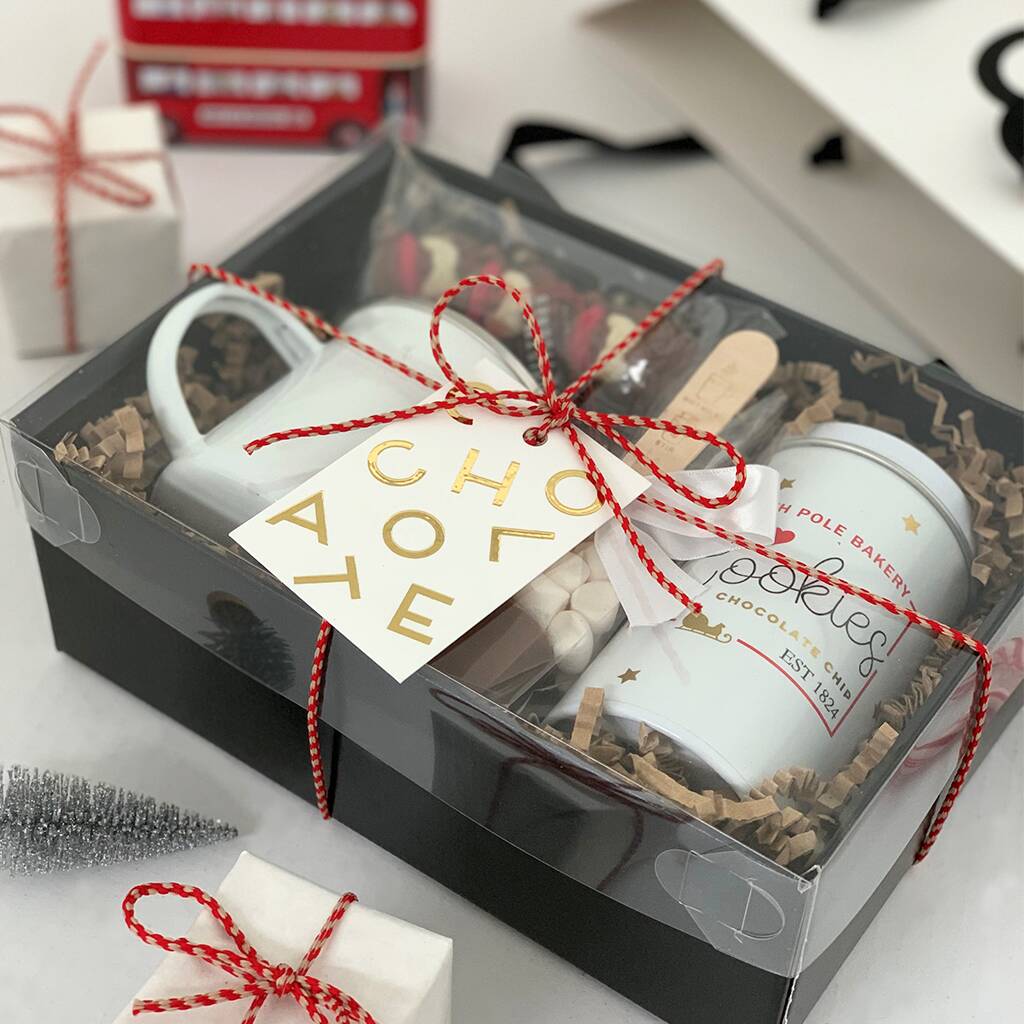 childrens christmas hot chocolate gift hamper by the chocolate gift