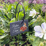 Robins Appear Memorial Printed Garden Slate Wire Holder, thumbnail 1 of 3
