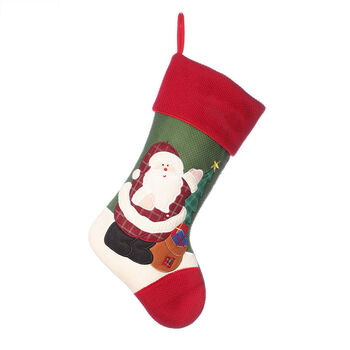 Personalised Traditional Santa Claus Christmas Stocking, 2 of 5