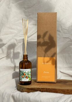 Orange And Bergamot “June” Scented Reed Diffuser, 4 of 4