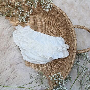 Silk And Tulle Christening Gown | Evelyn, 9 of 12
