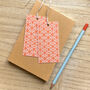 Tile Orange Gift Tags, thumbnail 1 of 2