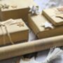 Kraft Paper White Stars Wrapping Paper 3m, Recyclable, thumbnail 4 of 5