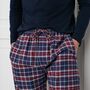 Men's Arran Tartan Brushed Cotton Pyjama Trousers, thumbnail 2 of 5
