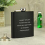 Personalised Wedding Thank You Hip Flask With Gift Box, thumbnail 1 of 2