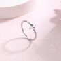 Sterling Silver Tiny Cross Ring, thumbnail 3 of 11