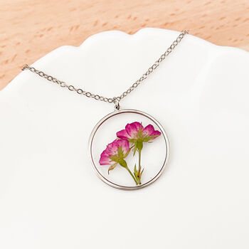 Pink Rose Necklace, 4 of 6