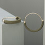 Gold Plated Wrapped Statement Hoop Earrings, thumbnail 5 of 5