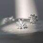 Sterling Silver Enlightened Lotus Studs, thumbnail 1 of 10